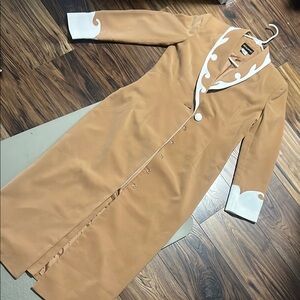 Elegant Tan western boho Midi maxi dress